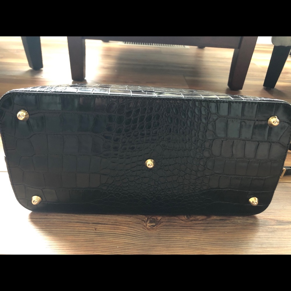 Valentino Bravia Croc Leather Dome Satchel - Picture 4 of 12